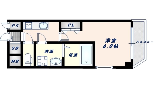 今里駅 徒歩5分 6階の物件間取画像